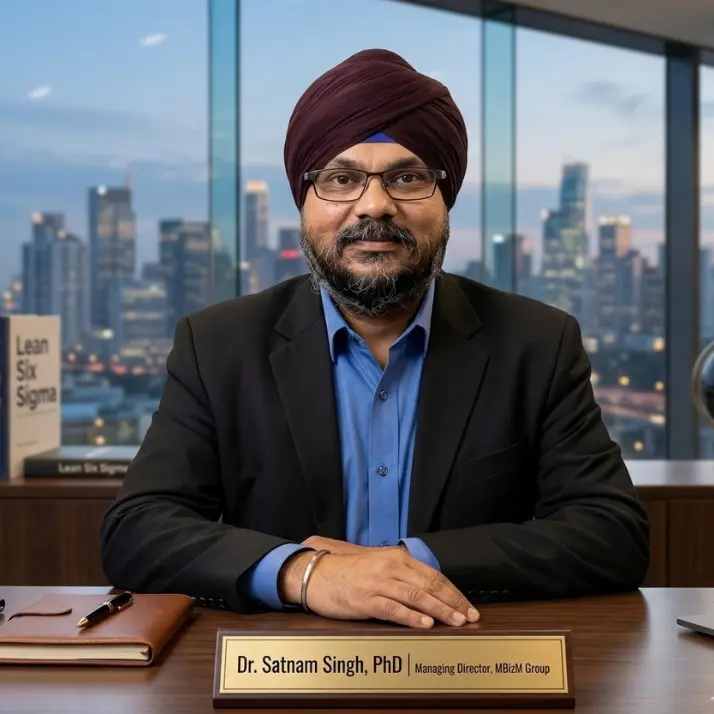 Dr. Satnam Singh, Managing Director MBizM Group, konsultan Lean Six Sigma dengan pengalaman internasional di Asia Pasifik dan Eropa